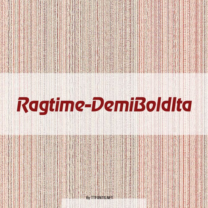 Ragtime-DemiBoldIta example