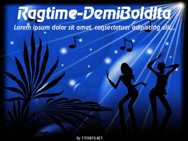 Ragtime-DemiBoldIta example
