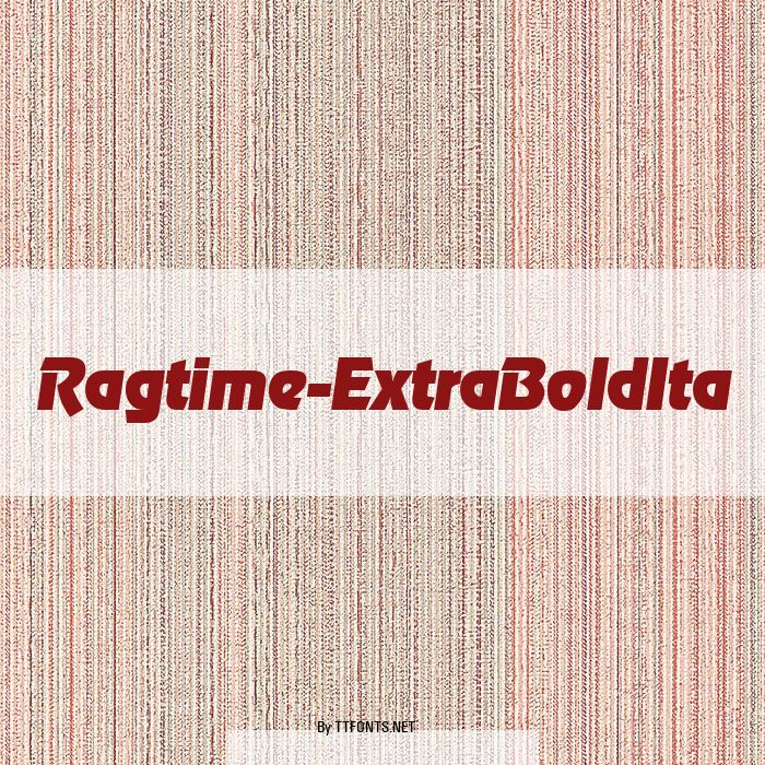 Ragtime-ExtraBoldIta example