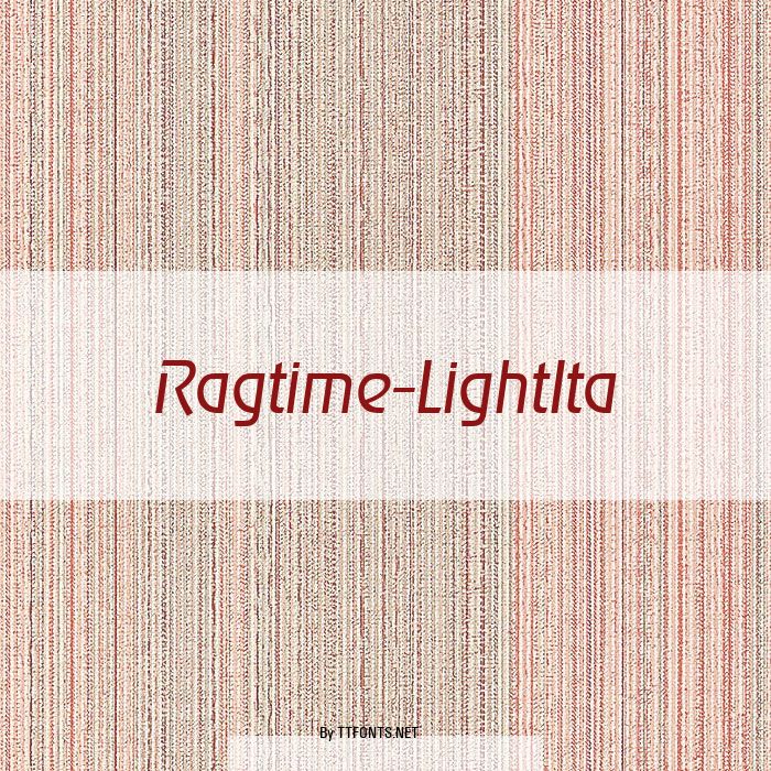 Ragtime-LightIta example