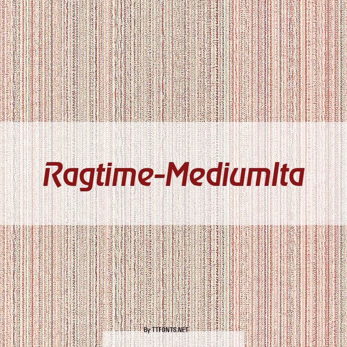 Ragtime-MediumIta example