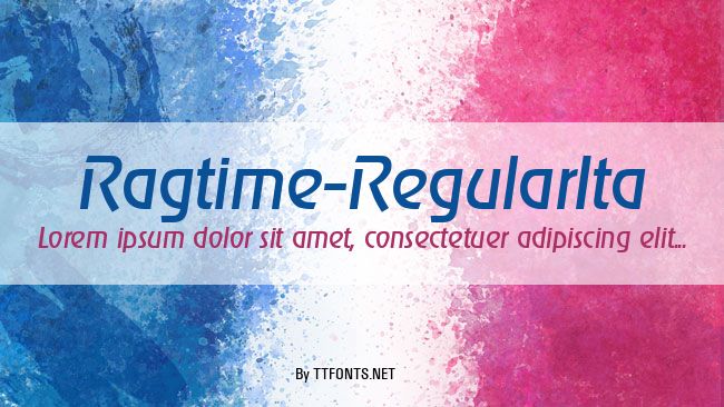 Ragtime-RegularIta example