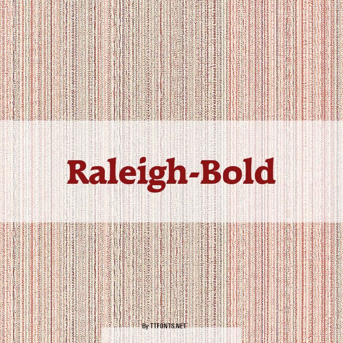 Raleigh-Bold example