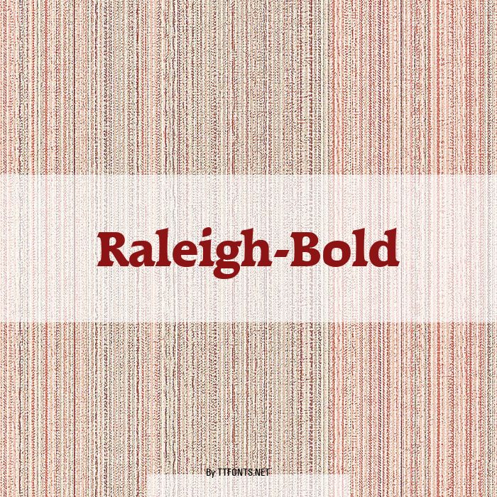 Raleigh-Bold example