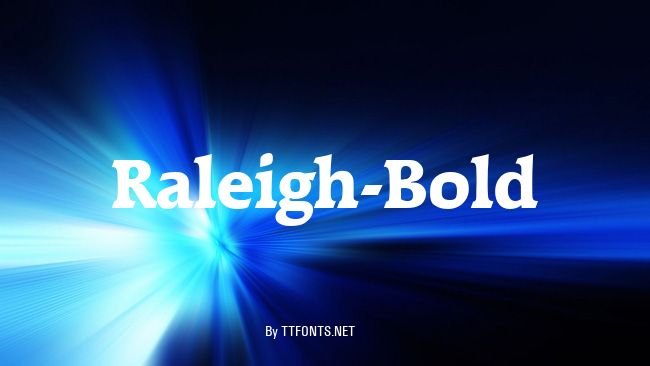 Raleigh-Bold example