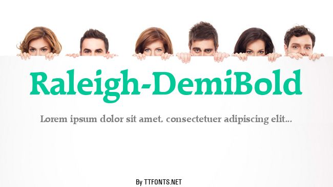 Raleigh-DemiBold example