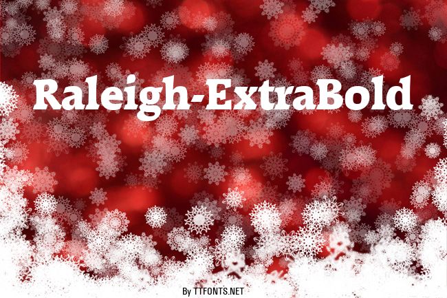 Raleigh-ExtraBold example
