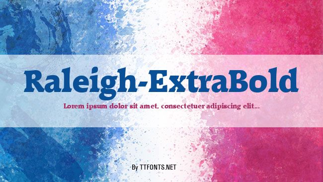 Raleigh-ExtraBold example