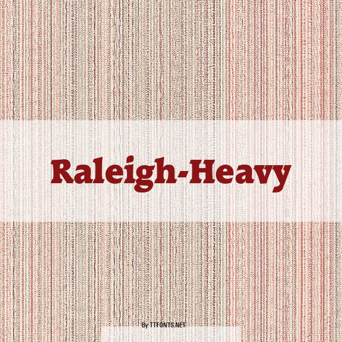 Raleigh-Heavy example