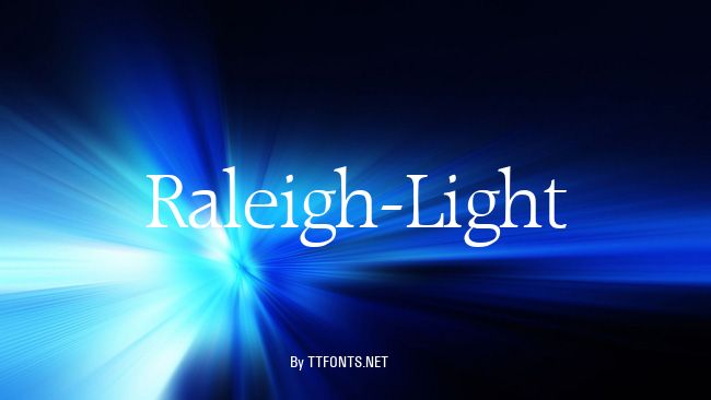 Raleigh-Light example