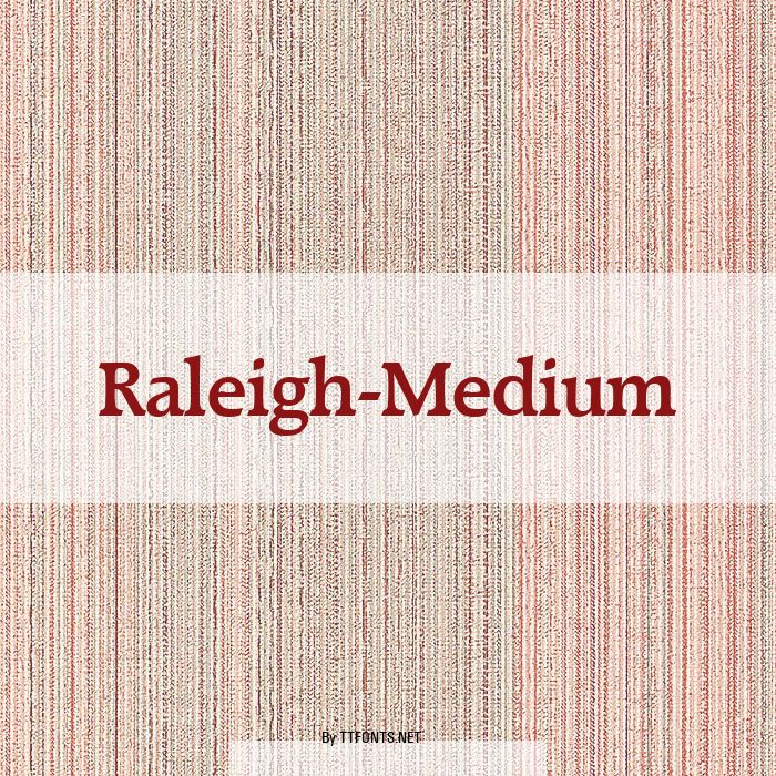 Raleigh-Medium example