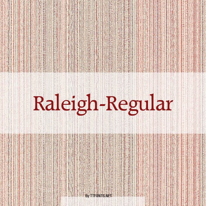 Raleigh-Regular example