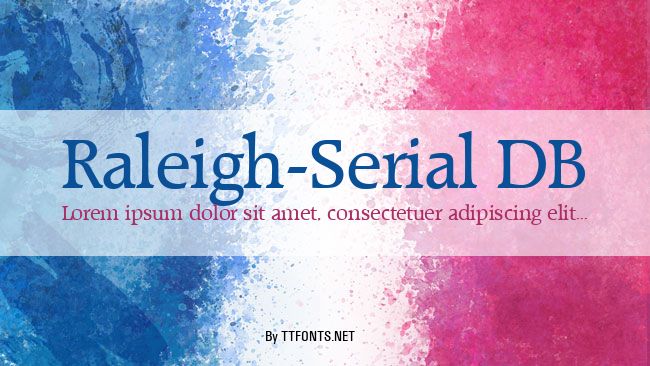 Raleigh-Serial DB example