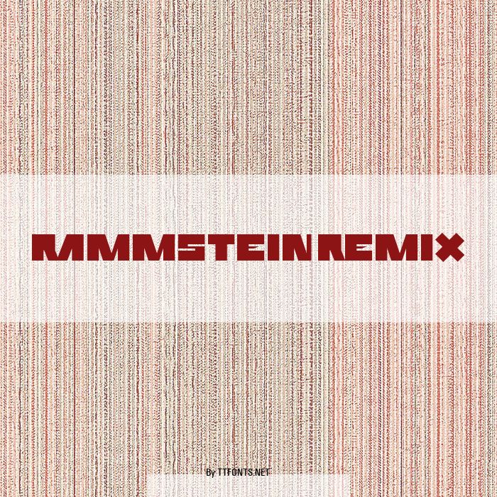 Rammstein Remix example