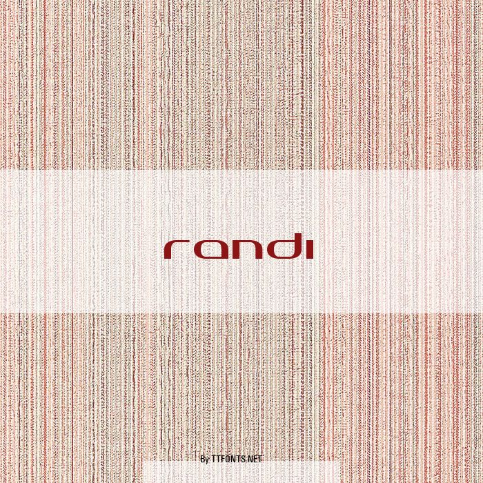 Randi example