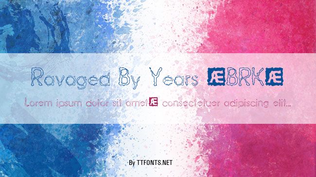 Ravaged By Years (BRK) example
