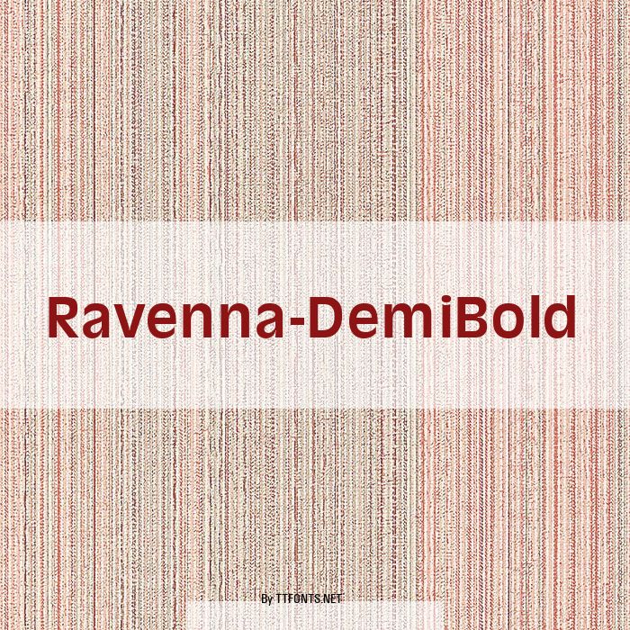 Ravenna-DemiBold example