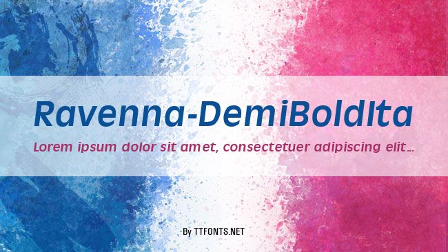 Ravenna-DemiBoldIta example