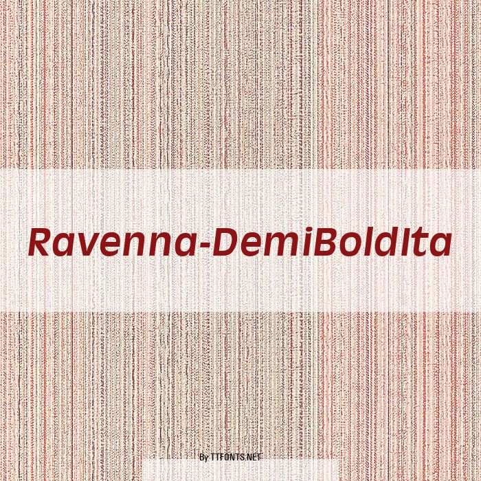 Ravenna-DemiBoldIta example