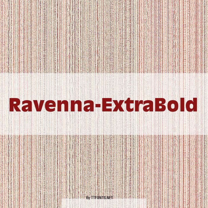 Ravenna-ExtraBold example