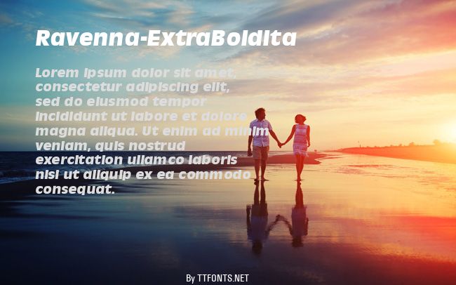 Ravenna-ExtraBoldIta example
