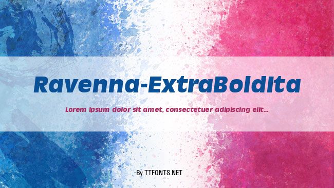 Ravenna-ExtraBoldIta example