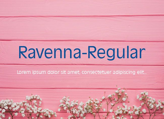 Ravenna-Regular example