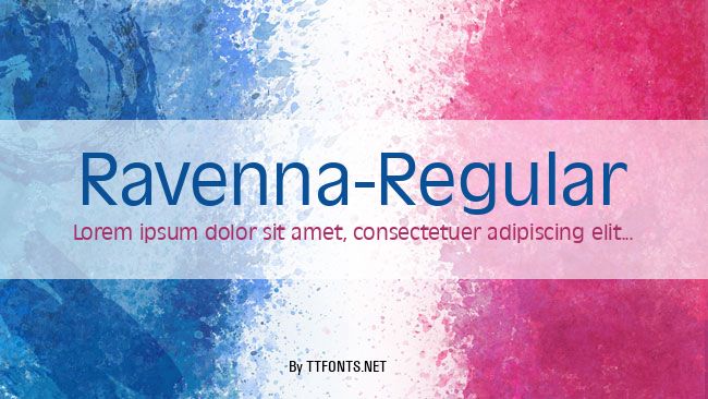 Ravenna-Regular example