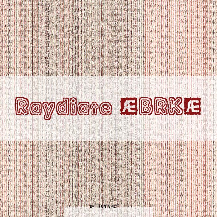 Raydiate (BRK) example