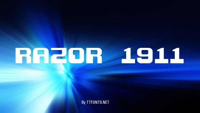 Razor 1911 example