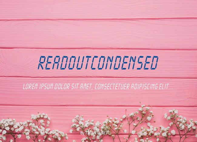 ReadoutCondensed example