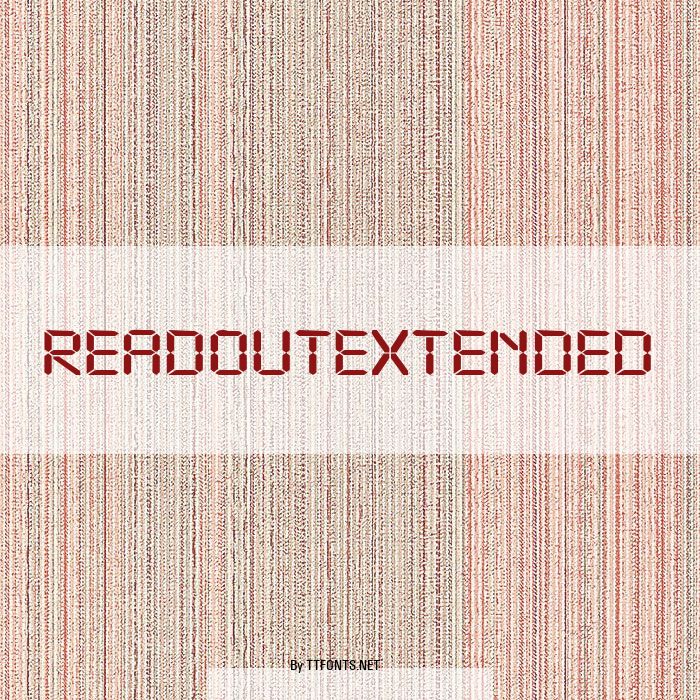 ReadoutExtended example
