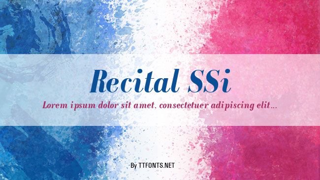 Recital SSi example