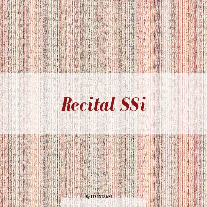 Recital SSi example