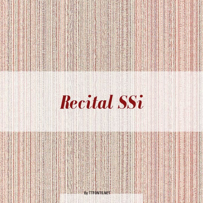 Recital SSi example