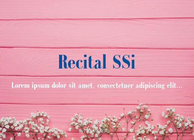 Recital SSi example