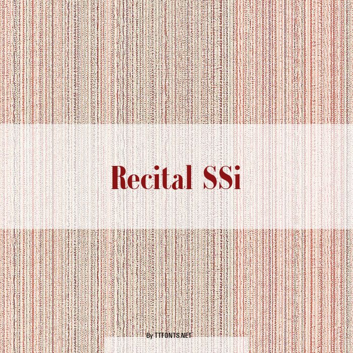 Recital SSi example