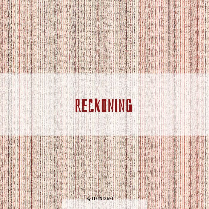 reckoning example