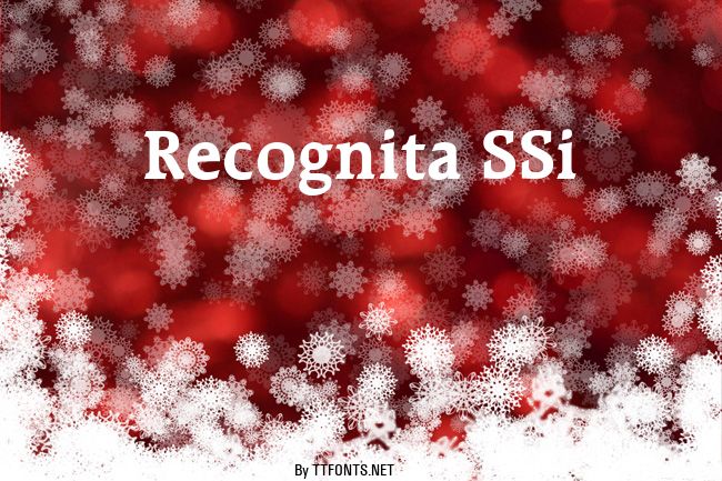 Recognita SSi example