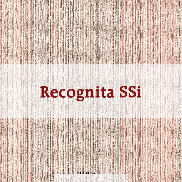 Recognita SSi example