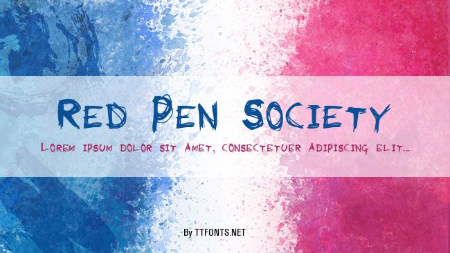 Red Pen Society example