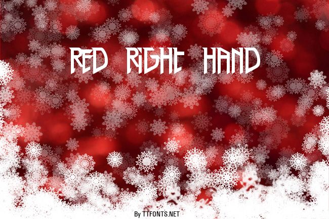 Red Right Hand example