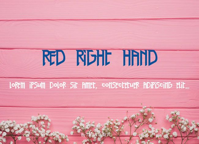 Red Right Hand example