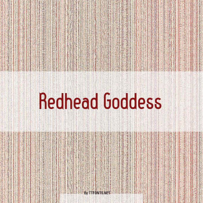 Redhead Goddess example