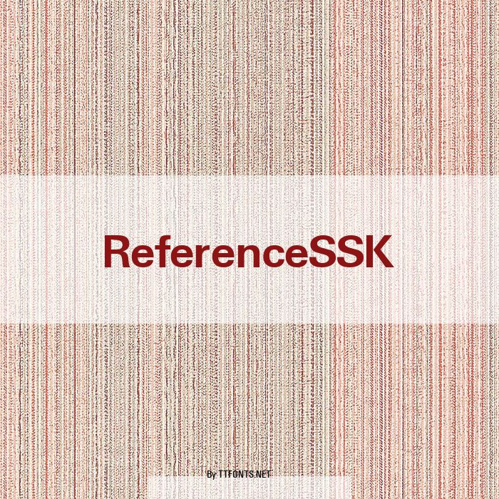 ReferenceSSK example