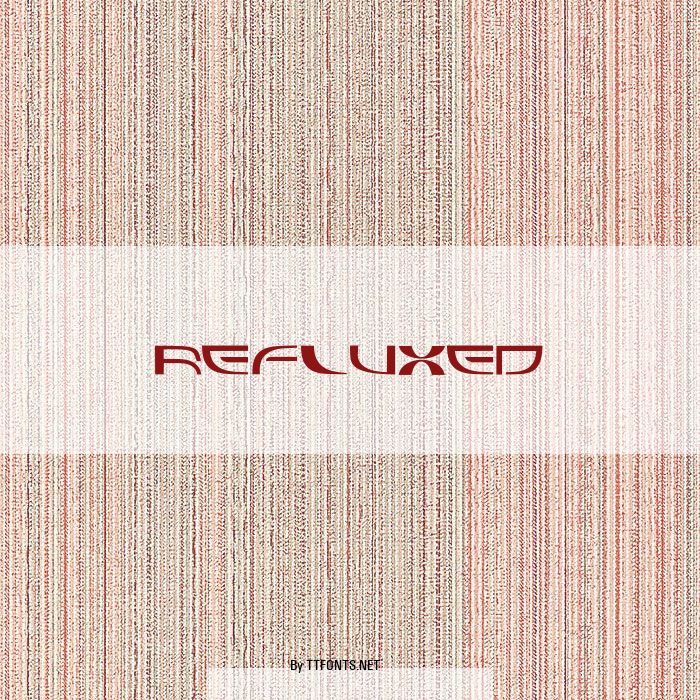 Refluxed example