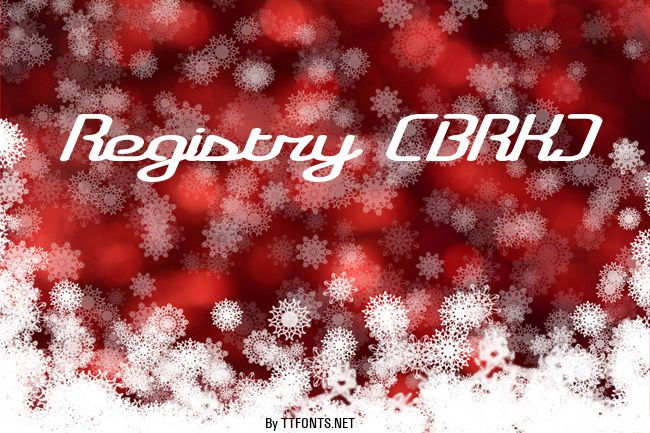 Registry (BRK) example