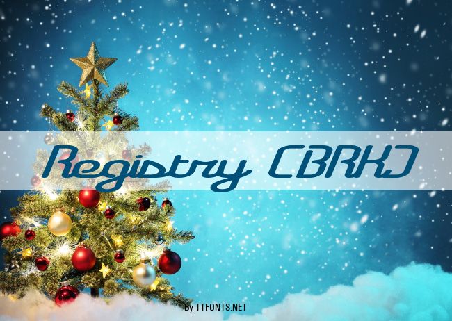 Registry (BRK) example