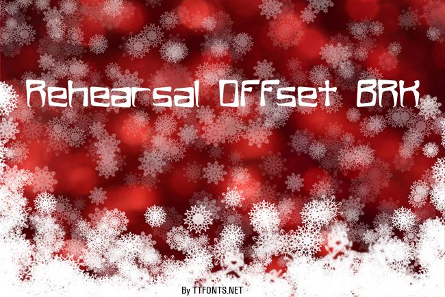Rehearsal Offset BRK example