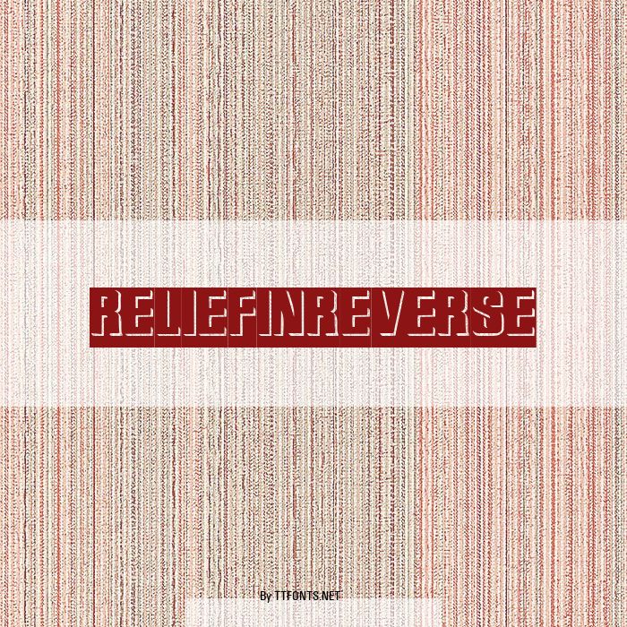 ReliefInReverse example